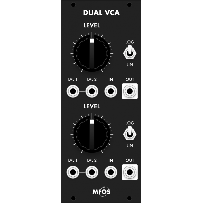 MFOS Euro Dual VCA (SMT - Black Version) - synthCube